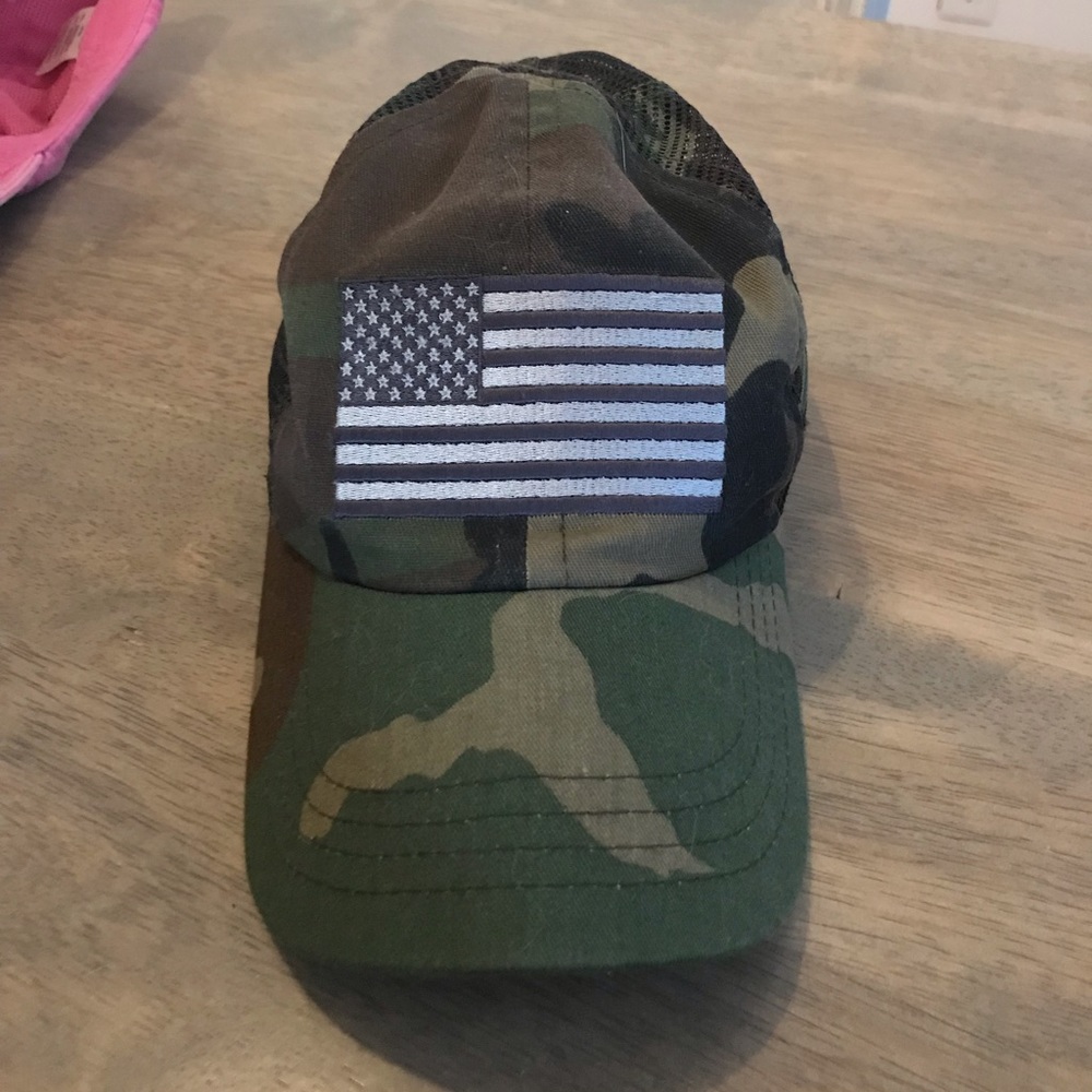 Camo American Flag hat